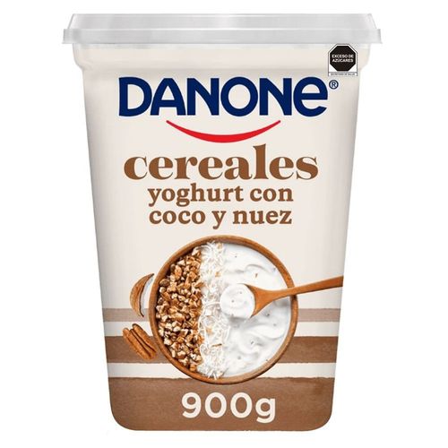 Yoghurt Danone Cereales Coco Con Nuez 900g