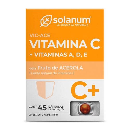 Cápsulas Solanum Vitamina C Caja con 45 Cápsulas