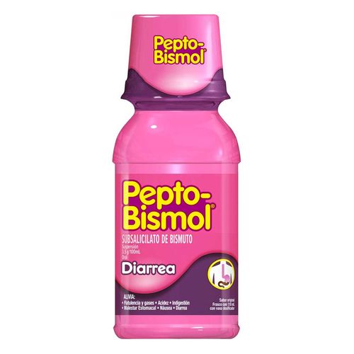 Suspensión Pepto-Bismol Plus diarrea Sabor Original 118ml