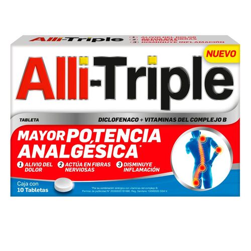 Tabletas Allitriple Caja con 10 Tabletas