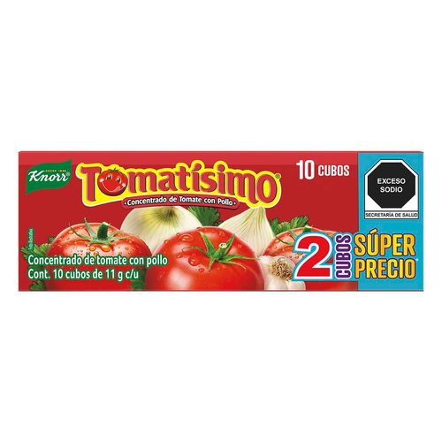 Concentrado de Tomate Knorr Tomatísimo 10 cubos de 11g Cada Uno
