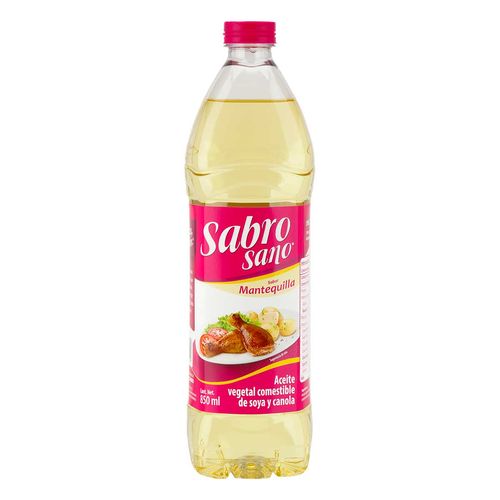 Aceite Vegetal Comestible Sabrosano Mantequilla 850ml