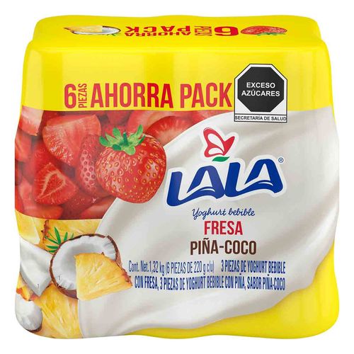 Yoghurt Lala Bebible Surtido 6 Piezas 220g.
