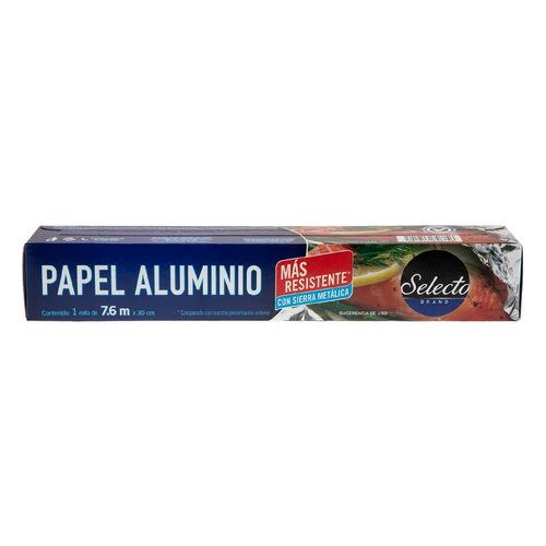 Papel Aluminio Selecto Brand 1 Rollo de 7.6m