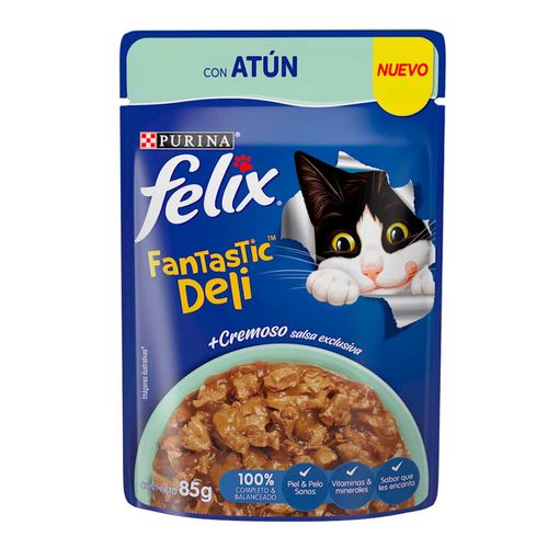 Purina Felix Fantastic Deli atún Alimento Húmedo Gatos Adultos 85g