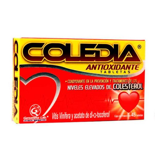 Tabletas Coledia Antioxidante Caja con 45 Tabletas