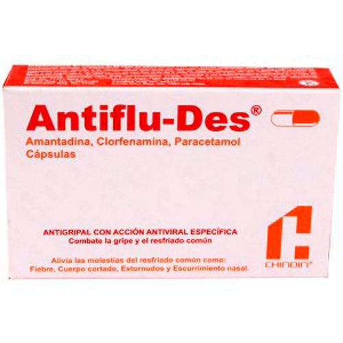 Cápsulas Antiflu-Des Caja con 24 Cápsulas
