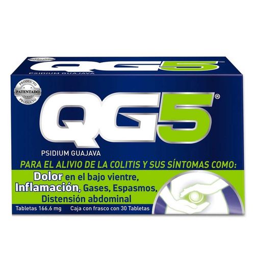 QG5 Antiespasmódico Alivio para la Colitis 30 Tabletas