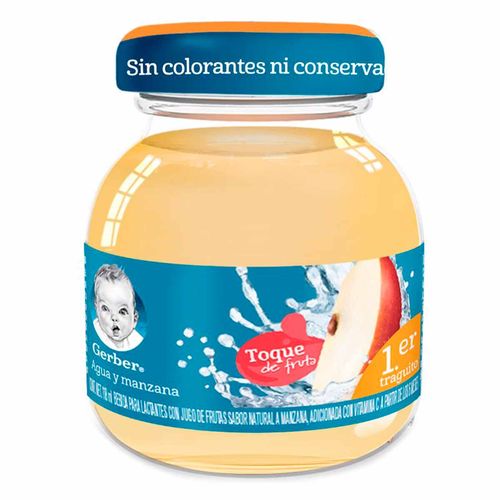 Bebida Hidratante Gerber Toque de Fruta Etapa 1 Manzana 118ml