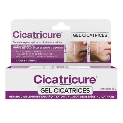 Gel Cicatricure Cicatrices y Estrías Mejora Textura y Color 60g
