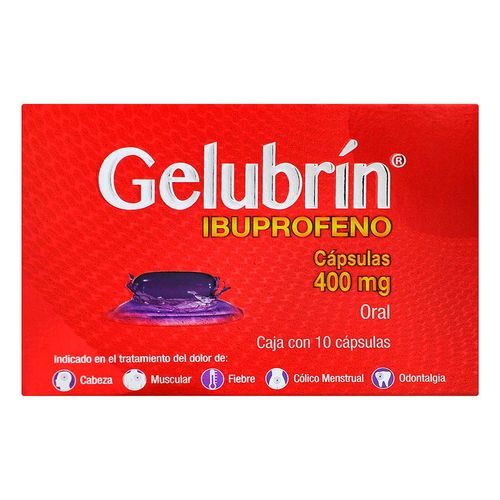 Cápsulas Genéricas Ibuprofeno 400mg Caja con 10 Cápsulas
