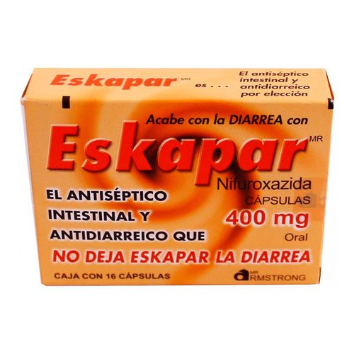 Cápsulas Eskapar de 400mg con 16 Cápsulas