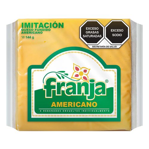 Queso Americano Franja 144g