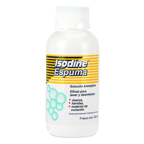 Solución Antiséptica Isodine Espuma Frasco con 120ml