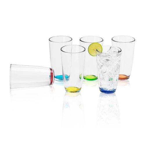 Juego de Vasos Crisa 6 Piezas Colores