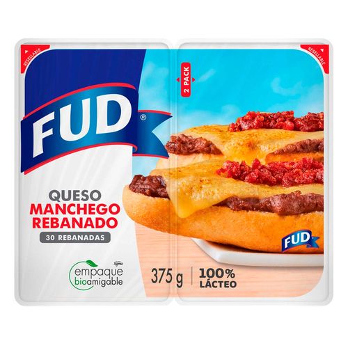 Queso FUD Manchego 2pack Rebanado 375g