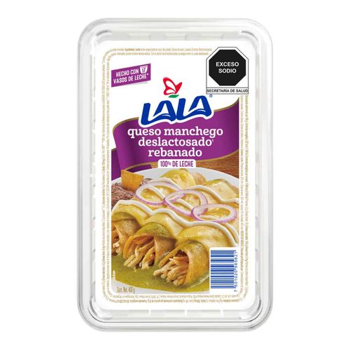 Queso Lala Manchego Deslactosado Rebanado 400g