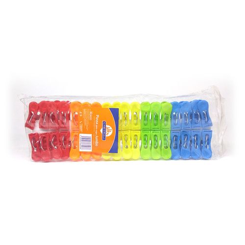 Pinzas Jumbo Chedraui Jarcería 36 Piezas