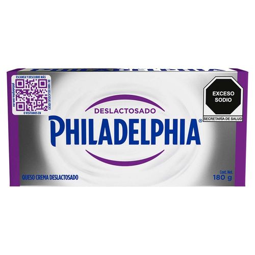Queso crema Philadelphia deslactosado 180g