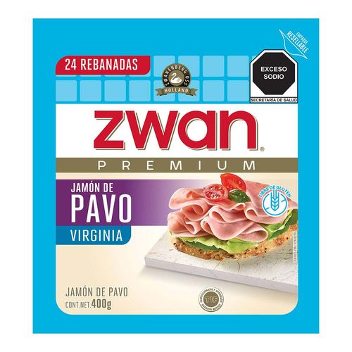 Jamón Virginia de Pavo Zwan 400g