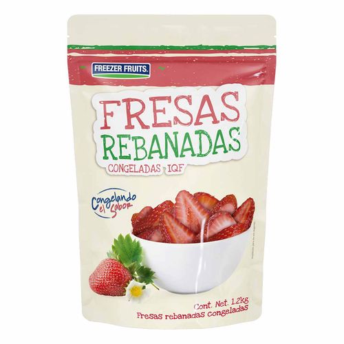 Fresas Rebanadas Congeladas Freezer Fruits 1.2kg