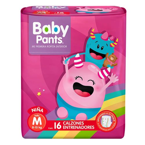 Calzón entrenador Baby Pants Niña Talla Mediano 16 pañales