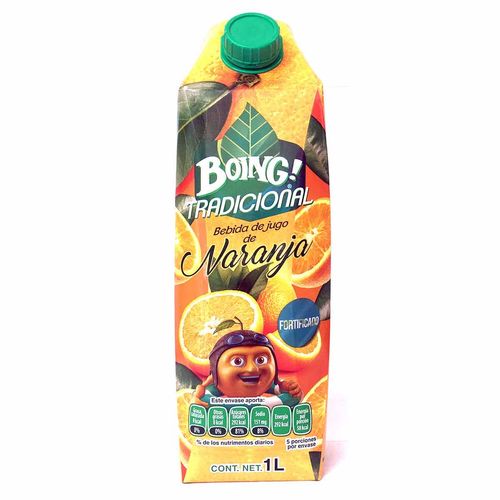 Bebida Boing Tradicional de Jugo de Naranja 1L