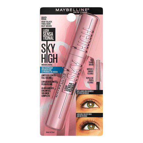 Máscara de Pestañas Maybelline New York Sky High 802 Negro 6ml