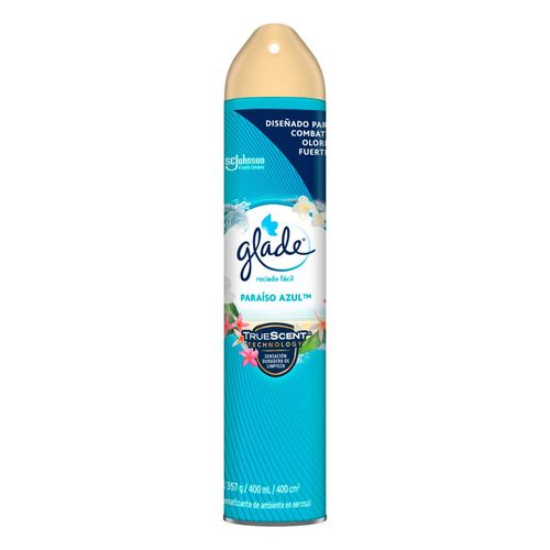 Aromatizante en Aerosol Glade Paraíso Azul 400ml