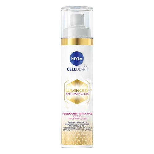 Fluido Facial NIVEA LUMINOUS630 Anti-manchas FPS50 Ácido Hialurónico 40ml