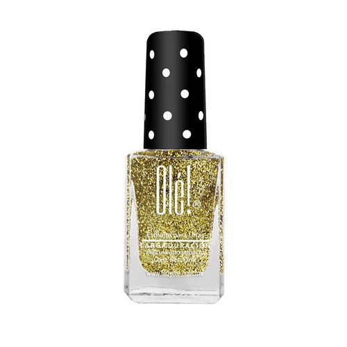 Esmalte de Uñas Olé! Cosmetics Larga Duración Dorado Fantasía