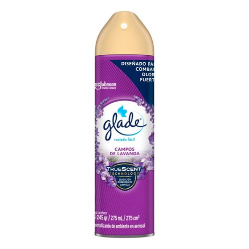 Aromatizante en Aerosol Glade Campos de Lavanda 275ml