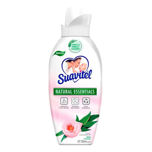 Suavizante de Telas Suavitel Natural Essentials Agua de Rosa 750ml
