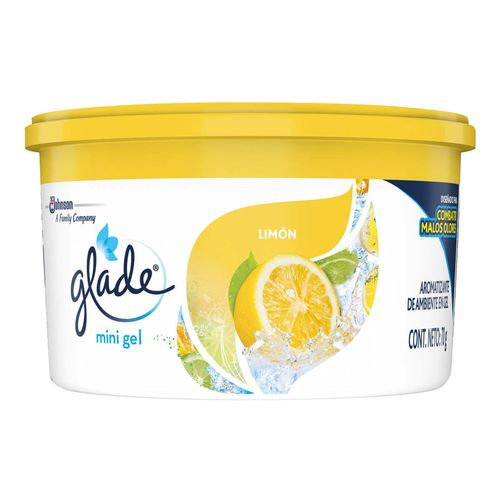 Aromatizante Glade en Gel Mini Limón 70g
