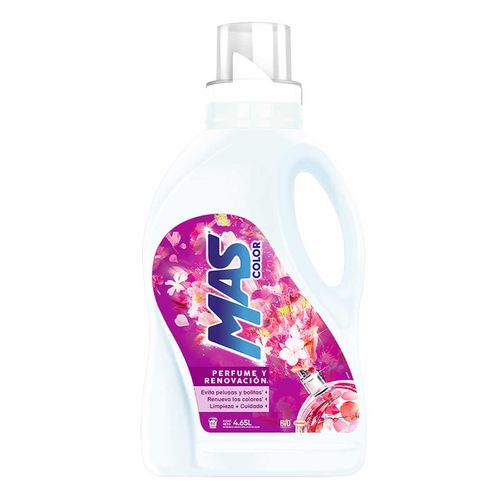 Detergente Líquido MAS Color Renueva & Florece 4.65L