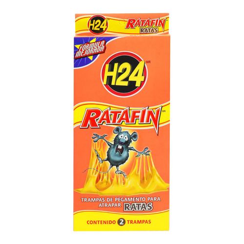 Trampa para Ratas H24 Ratafín Pegamento 2 Piezas