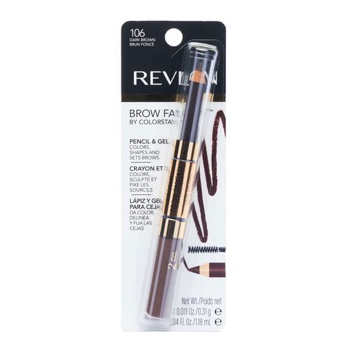 Delineador de Cejas Revlon Brow Fantasy Dark Brown 0.31g