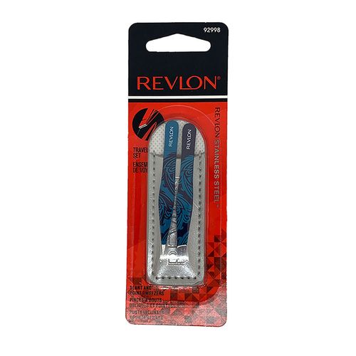 Pinzas para Cejas Revlon Mini Set to Go 2 Pinzas