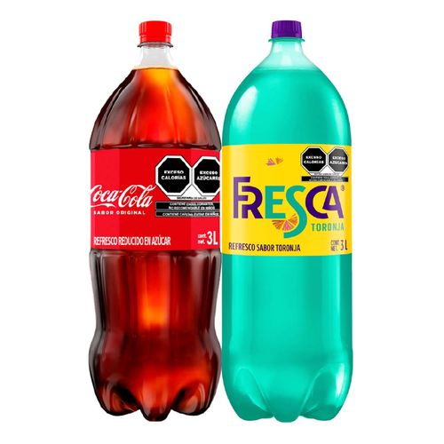Refresco Coca-Cola Original + Refresco Fresca 2 Pack 3L
