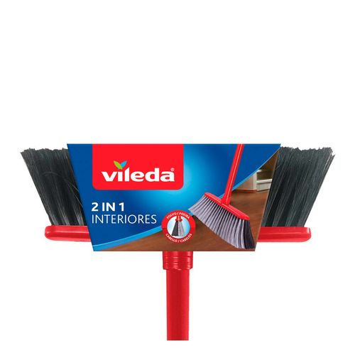 Vileda Escoba 2 en 1 para Interiores con Mango