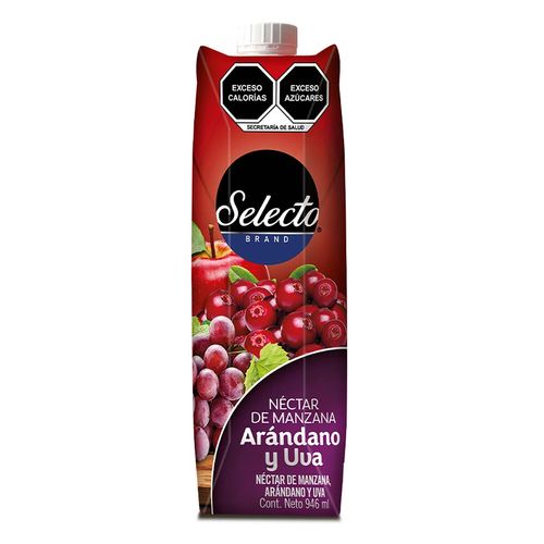 Néctar Selecto Manzana Arándano y Uva Tetra Prisma 946ml