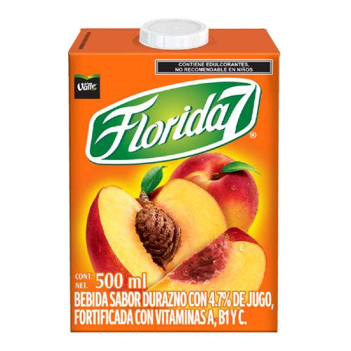 Bebida de Fruta Florida 7 Durazno 500ml