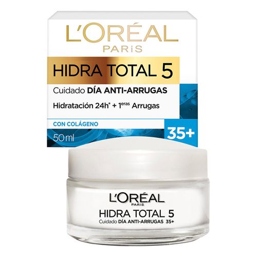 Crema Facial de Día L'Oréal Paris Hidra Total 5 Anti-Arrugas 35+ de 50ml