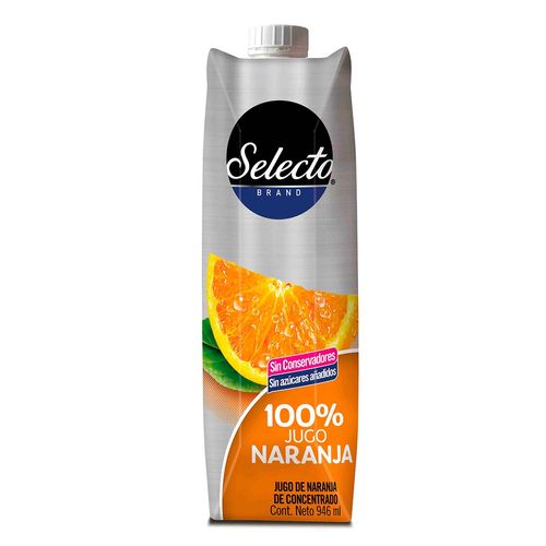 Jugo 100% Selecto Naranja Tetra Prisma 946 ml