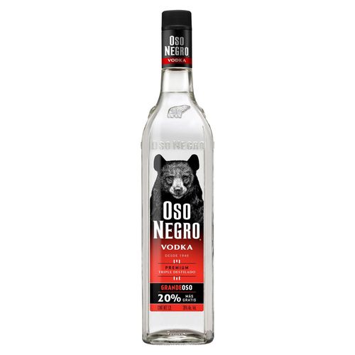 Vodka Oso Negro Regular 1L