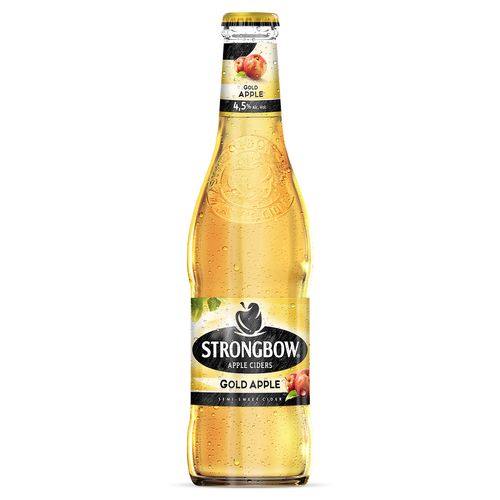 Sidra De Manzana Strongbow Gold Botella 355ml.