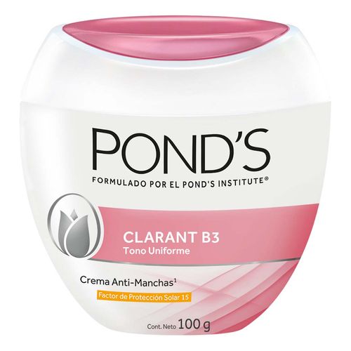 Crema Facial Pond's Clarant B3 Anti-Manchas con FPS 15 con 100g