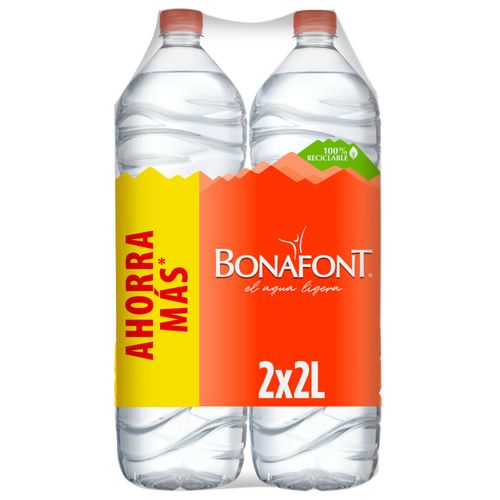 Agua Natural Bonafont 2 Pack 2L