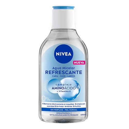 Agua Micelar Desmaquillante NIVEA Todo en uno todo para piel normal 400ml