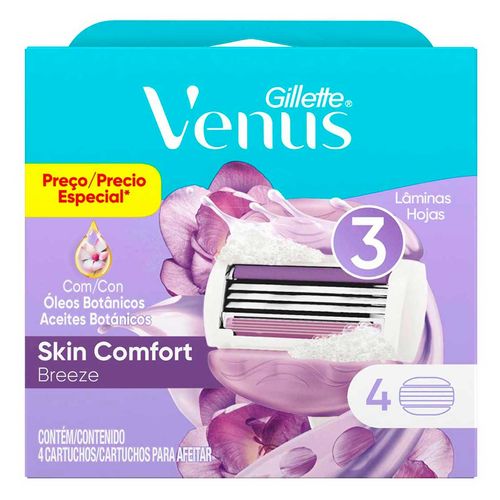 Venus Breeze Repuestos para Afeitar con Aceites Botánicos 4 Unidades